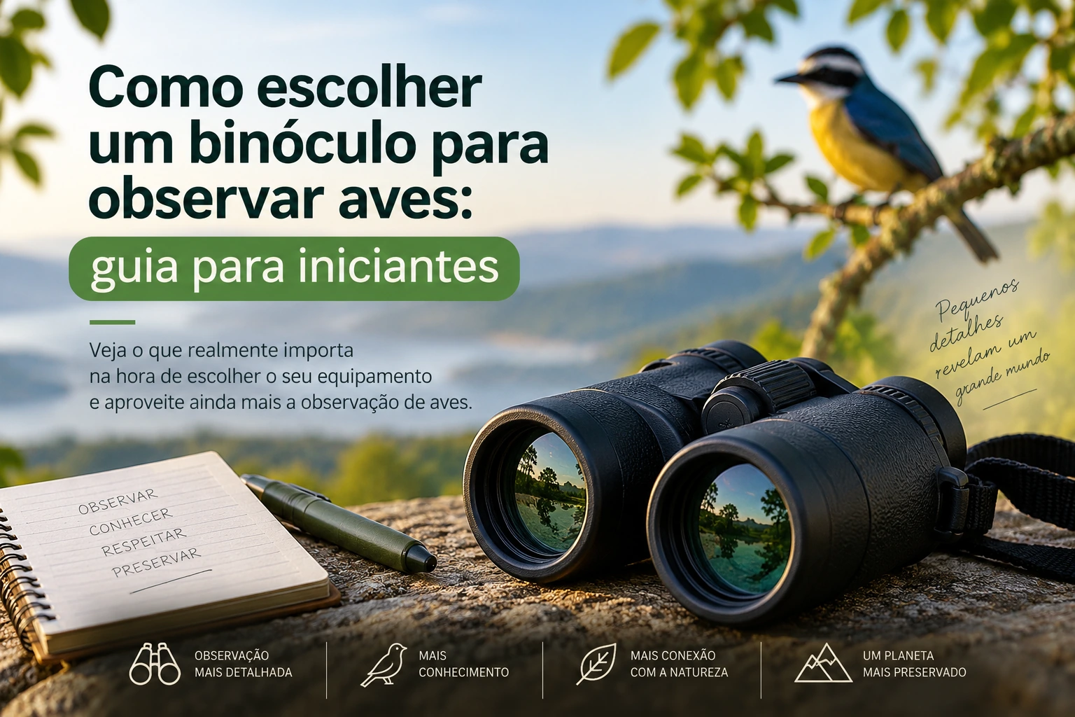 Como escolher o binóculo certo para observar aves?