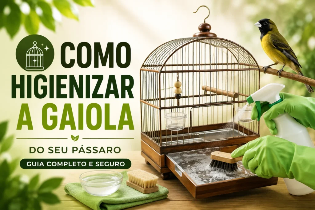 Aprenda como higienizar corretamente, quais produtos usar e o que evitar para proteger a saúde da sua ave.